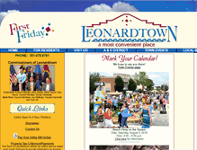 Tablet Screenshot of leonardtown.somd.com